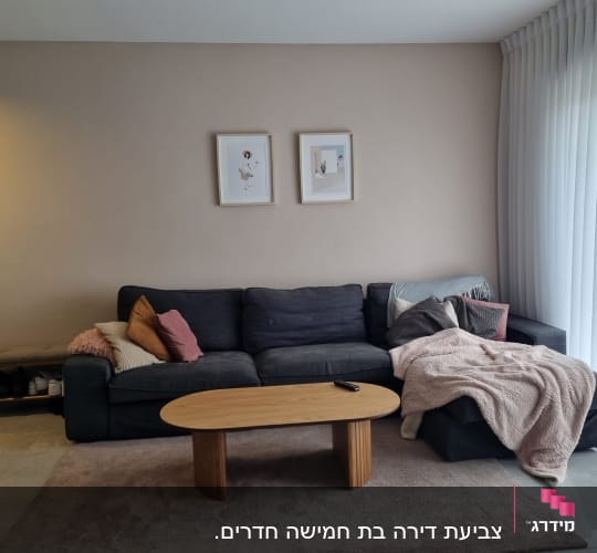 שתי תמונות ממוסגרות תלויות על קיר